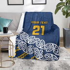 New Zealand Rugby Pacific Custom Blanket Kahupeka Maori Kowhaiwhai Pattern