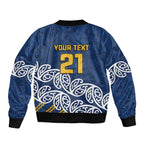 New Zealand Rugby Pacific Custom Bomber Jacket Kahupeka Maori Kowhaiwhai Pattern