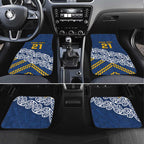 New Zealand Rugby Pacific Custom Car Mats Kahupeka Maori Kowhaiwhai Pattern