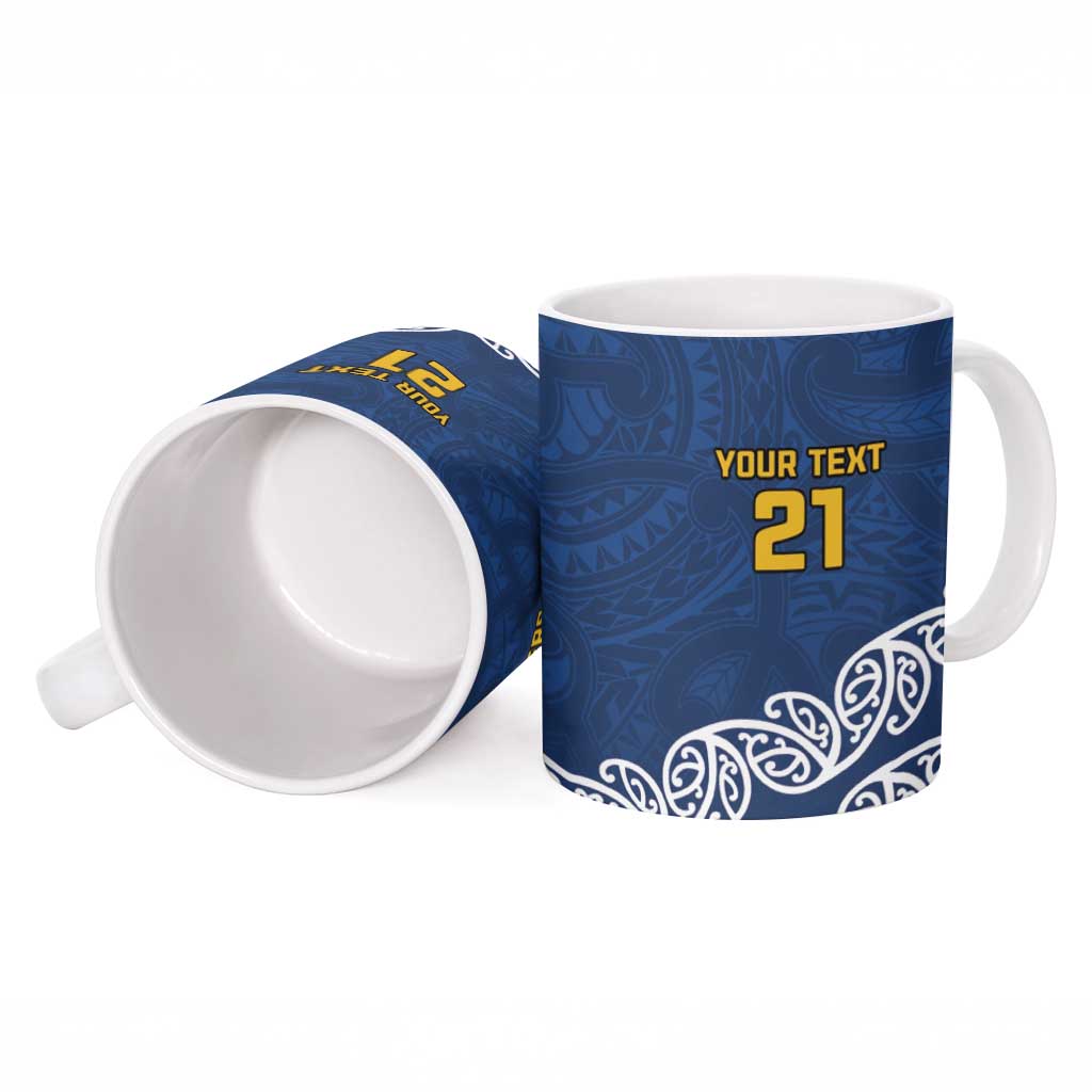 New Zealand Rugby Pacific Custom Ceramic Mug Kahupeka Maori Kowhaiwhai Pattern - Aussie Hoodie