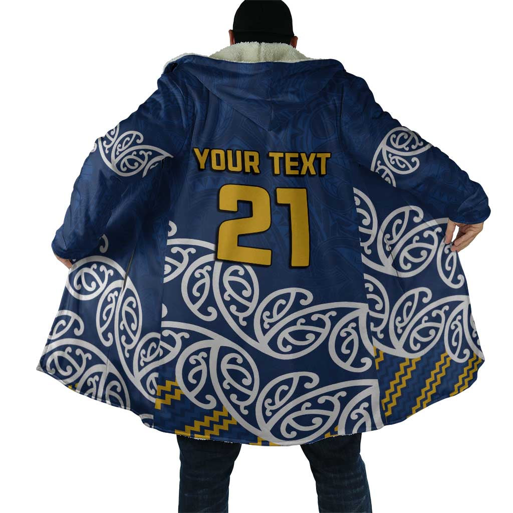 New Zealand Rugby Pacific Custom Cloak Kahupeka Maori Kowhaiwhai Pattern - Aussie Hoodie