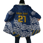 New Zealand Rugby Pacific Custom Cloak Kahupeka Maori Kowhaiwhai Pattern - Aussie Hoodie