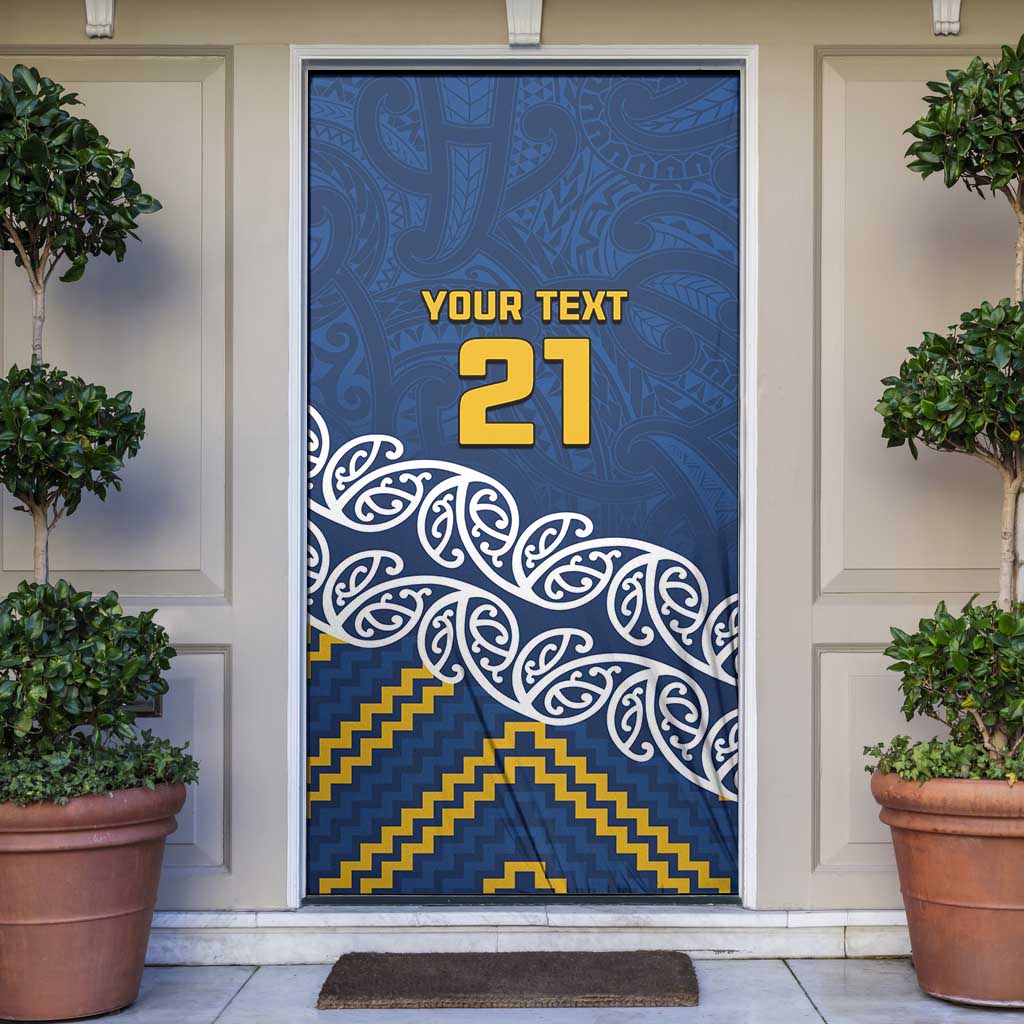 New Zealand Rugby Pacific Custom Door Cover Kahupeka Maori Kowhaiwhai Pattern - Aussie Hoodie