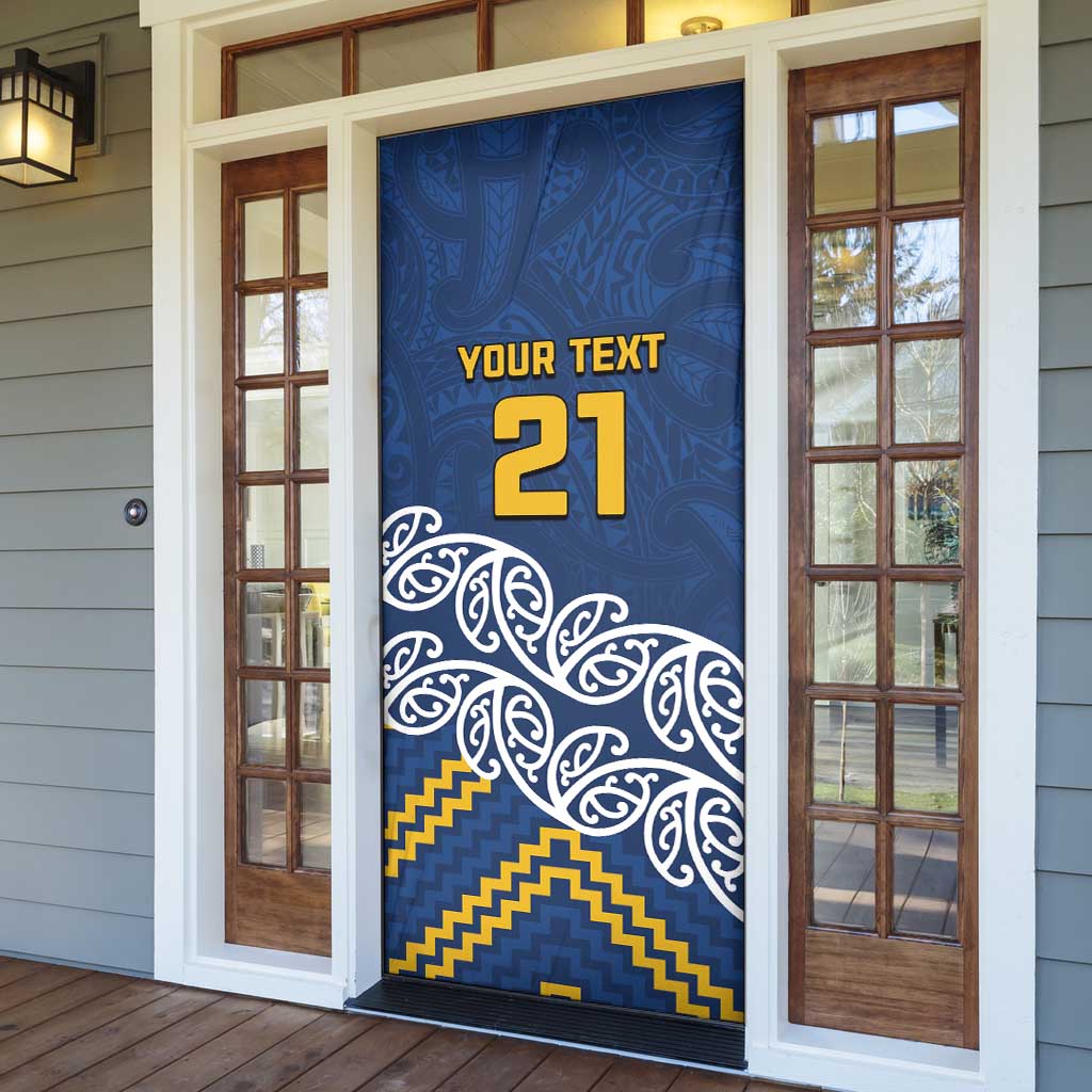 New Zealand Rugby Pacific Custom Door Cover Kahupeka Maori Kowhaiwhai Pattern - Aussie Hoodie