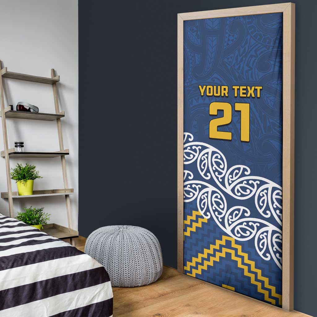 New Zealand Rugby Pacific Custom Door Cover Kahupeka Maori Kowhaiwhai Pattern - Aussie Hoodie