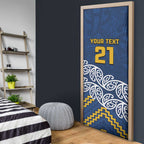 New Zealand Rugby Pacific Custom Door Cover Kahupeka Maori Kowhaiwhai Pattern - Aussie Hoodie