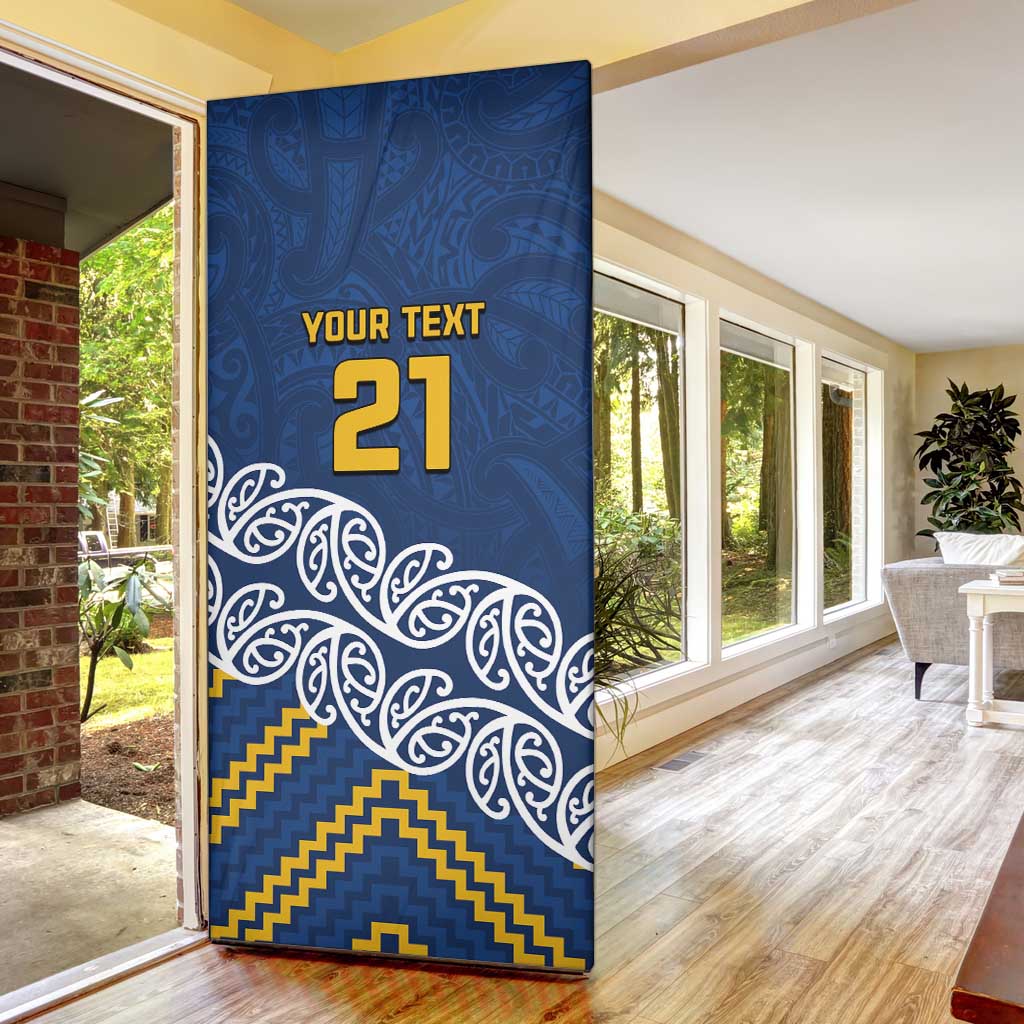 New Zealand Rugby Pacific Custom Door Cover Kahupeka Maori Kowhaiwhai Pattern - Aussie Hoodie