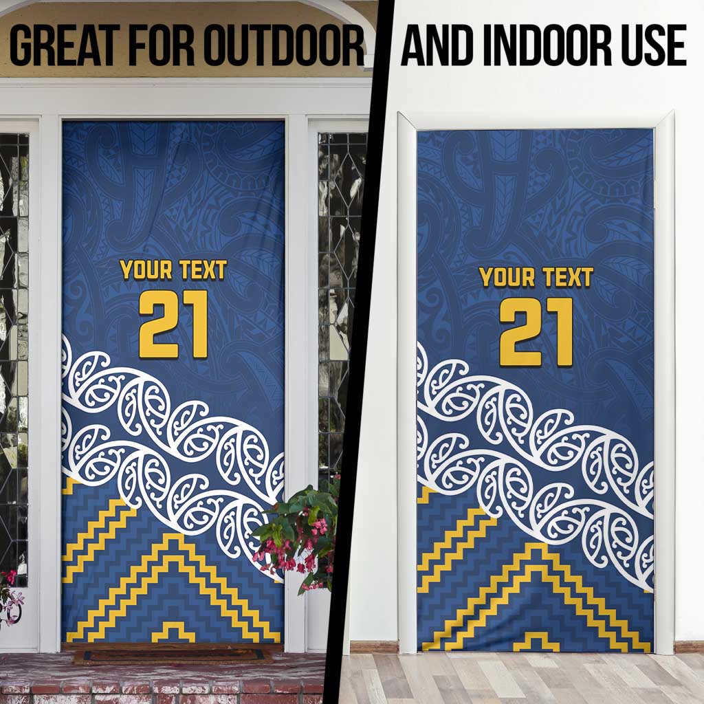New Zealand Rugby Pacific Custom Door Cover Kahupeka Maori Kowhaiwhai Pattern - Aussie Hoodie