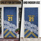 New Zealand Rugby Pacific Custom Door Cover Kahupeka Maori Kowhaiwhai Pattern - Aussie Hoodie