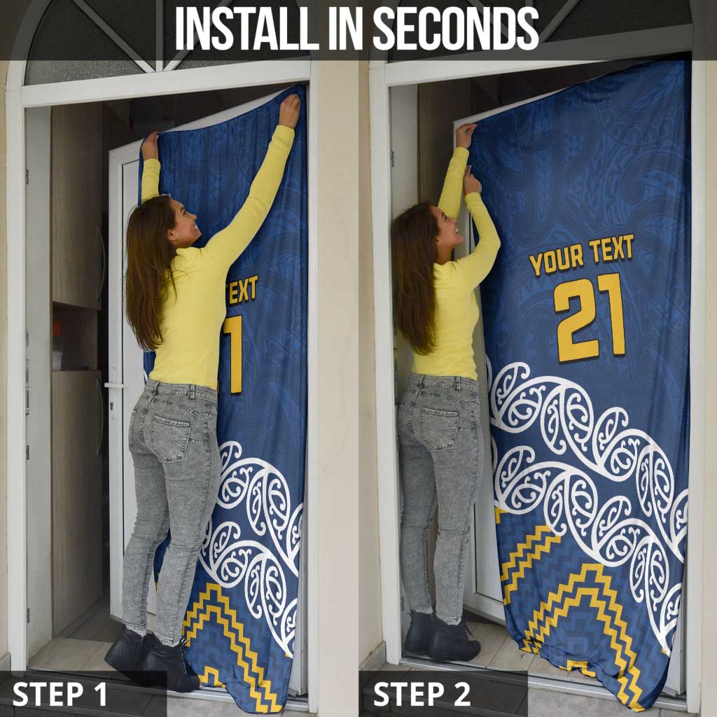 New Zealand Rugby Pacific Custom Door Cover Kahupeka Maori Kowhaiwhai Pattern - Aussie Hoodie