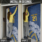 New Zealand Rugby Pacific Custom Door Cover Kahupeka Maori Kowhaiwhai Pattern - Aussie Hoodie