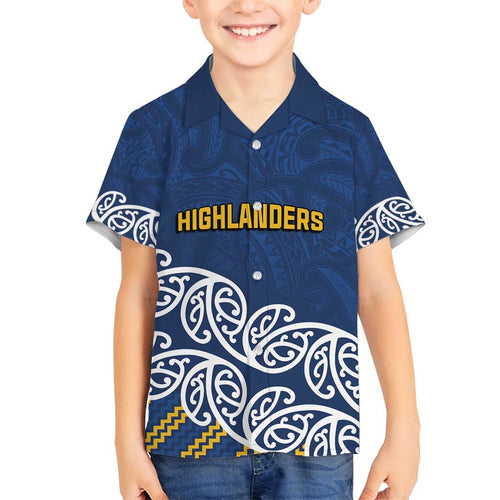 New Zealand Rugby Pacific Custom Family Matching Off Shoulder Short Dress and Hawaiian Shirt Kahupeka Maori Kowhaiwhai Pattern
