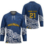 New Zealand Rugby Pacific Custom Hockey Jersey Kahupeka Maori Kowhaiwhai Pattern - Aussie Hoodie