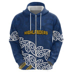 New Zealand Rugby Pacific Custom Hoodie Kahupeka Maori Kowhaiwhai Pattern