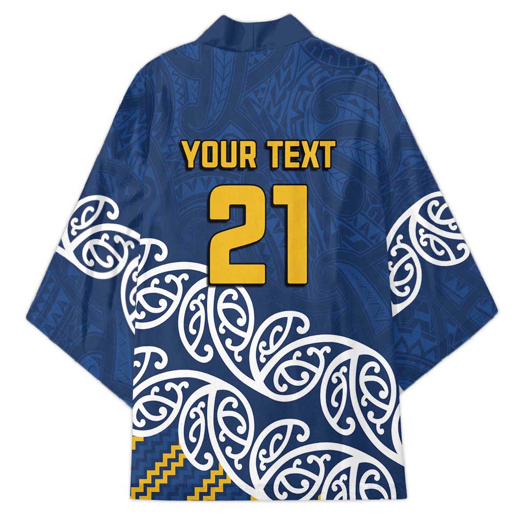 New Zealand Rugby Pacific Custom Kimono Kahupeka Maori Kowhaiwhai Pattern - Aussie Hoodie