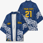 New Zealand Rugby Pacific Custom Kimono Kahupeka Maori Kowhaiwhai Pattern - Aussie Hoodie