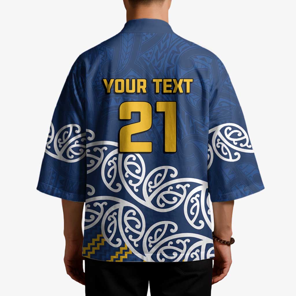 New Zealand Rugby Pacific Custom Kimono Kahupeka Maori Kowhaiwhai Pattern - Aussie Hoodie