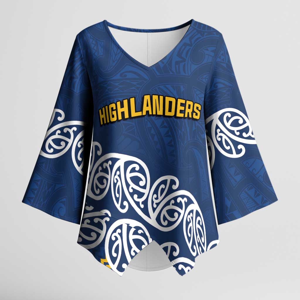 New Zealand Rugby Pacific Custom Kimono Sleeve Blouse Kahupeka Maori Kowhaiwhai Pattern - Aussie Hoodie