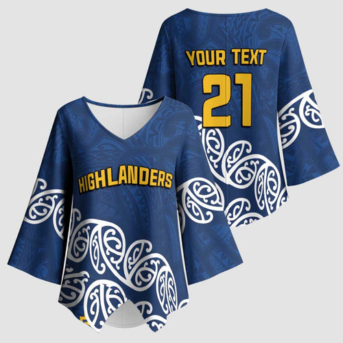 New Zealand Rugby Pacific Custom Kimono Sleeve Blouse Kahupeka Maori Kowhaiwhai Pattern - Aussie Hoodie