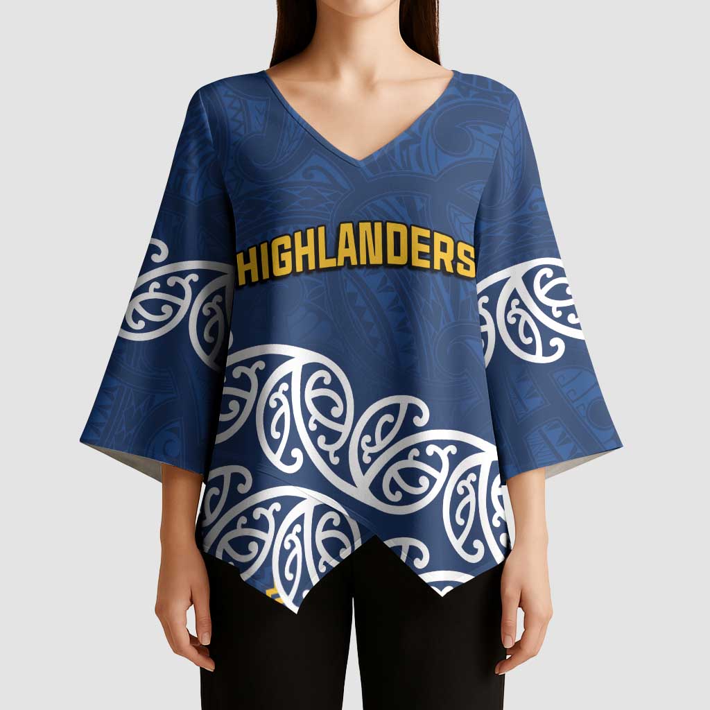 New Zealand Rugby Pacific Custom Kimono Sleeve Blouse Kahupeka Maori Kowhaiwhai Pattern - Aussie Hoodie