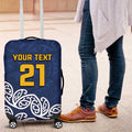 New Zealand Rugby Pacific Custom Luggage Cover Kahupeka Maori Kowhaiwhai Pattern