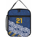 New Zealand Maori Rugby Pacific Custom Lunch Bag Kahupeka Maori Kowhaiwhai Pattern
