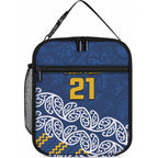 New Zealand Maori Rugby Pacific Custom Lunch Bag Kahupeka Maori Kowhaiwhai Pattern