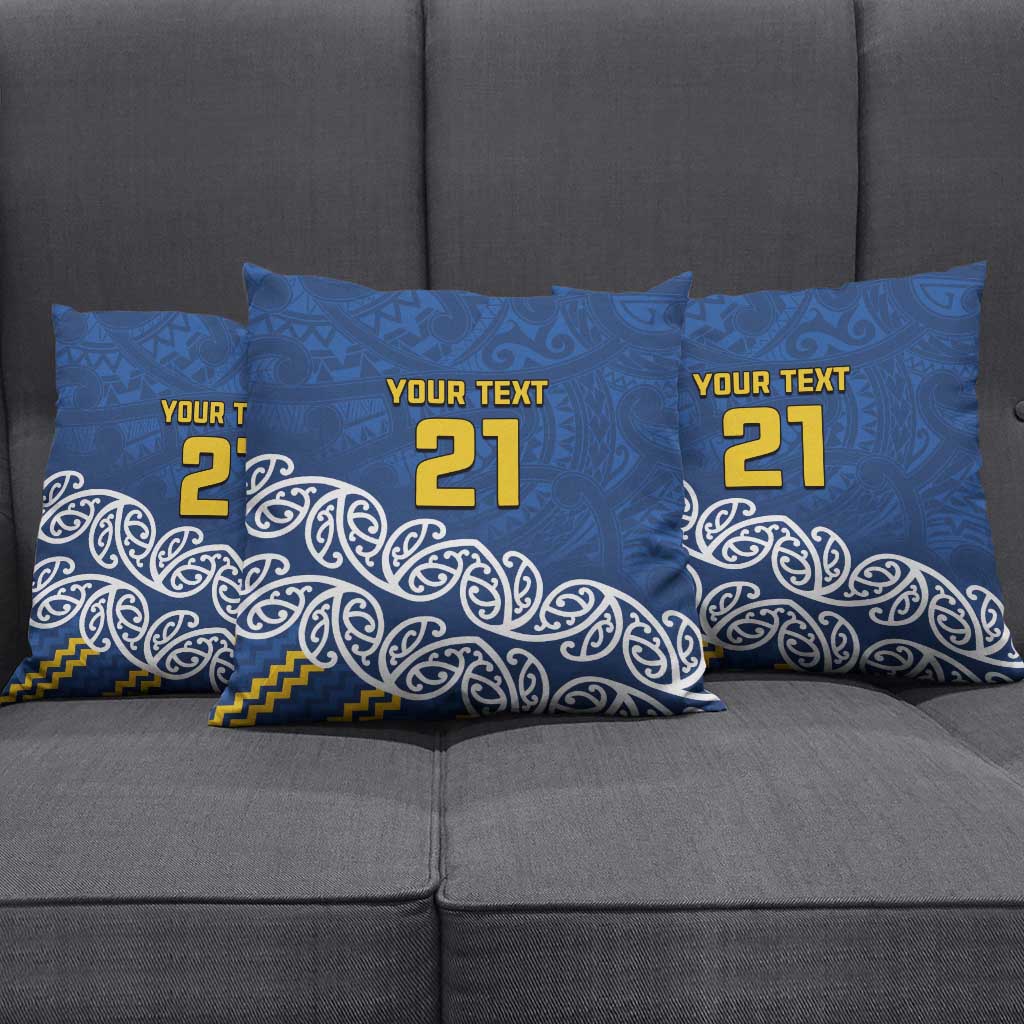 New Zealand Rugby Pacific Custom Pillow Cover Kahupeka Maori Kowhaiwhai Pattern - Aussie Hoodie