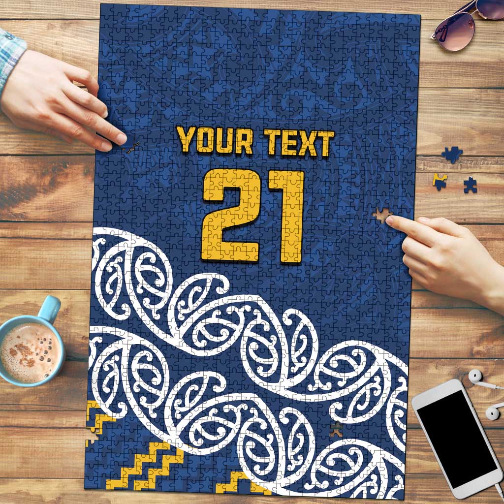New Zealand Rugby Pacific Custom Puzzle Kahupeka Maori Kowhaiwhai Pattern - Aussie Hoodie