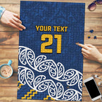 New Zealand Rugby Pacific Custom Puzzle Kahupeka Maori Kowhaiwhai Pattern - Aussie Hoodie