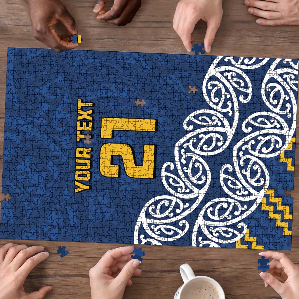 New Zealand Rugby Pacific Custom Puzzle Kahupeka Maori Kowhaiwhai Pattern - Aussie Hoodie