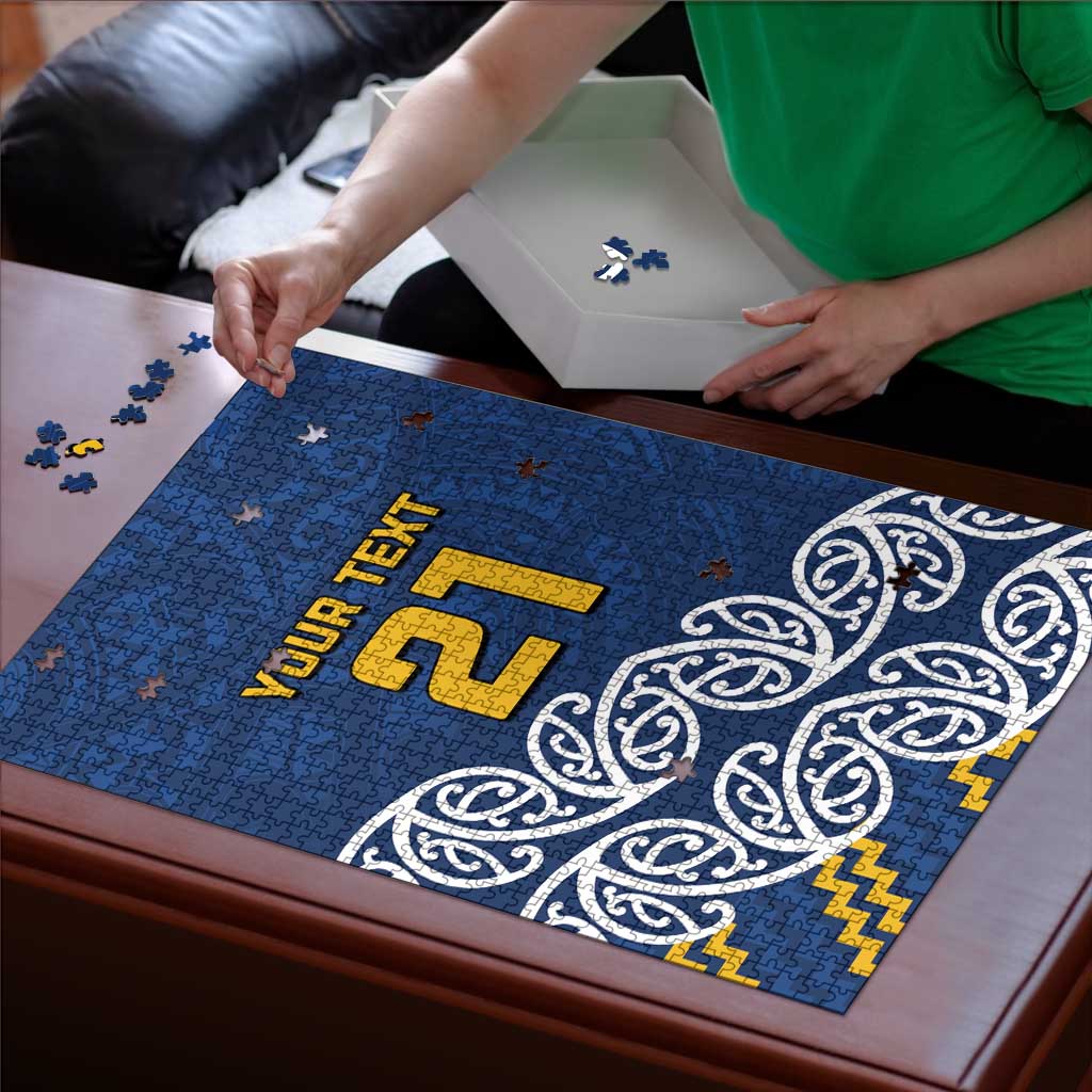 New Zealand Rugby Pacific Custom Puzzle Kahupeka Maori Kowhaiwhai Pattern - Aussie Hoodie