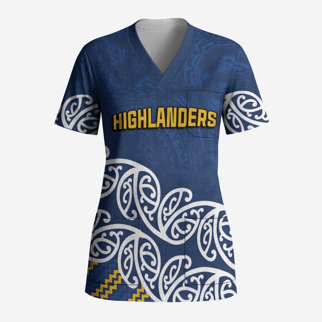 New Zealand Rugby Pacific Custom Scrub Top Kahupeka Maori Kowhaiwhai Pattern - Aussie Hoodie