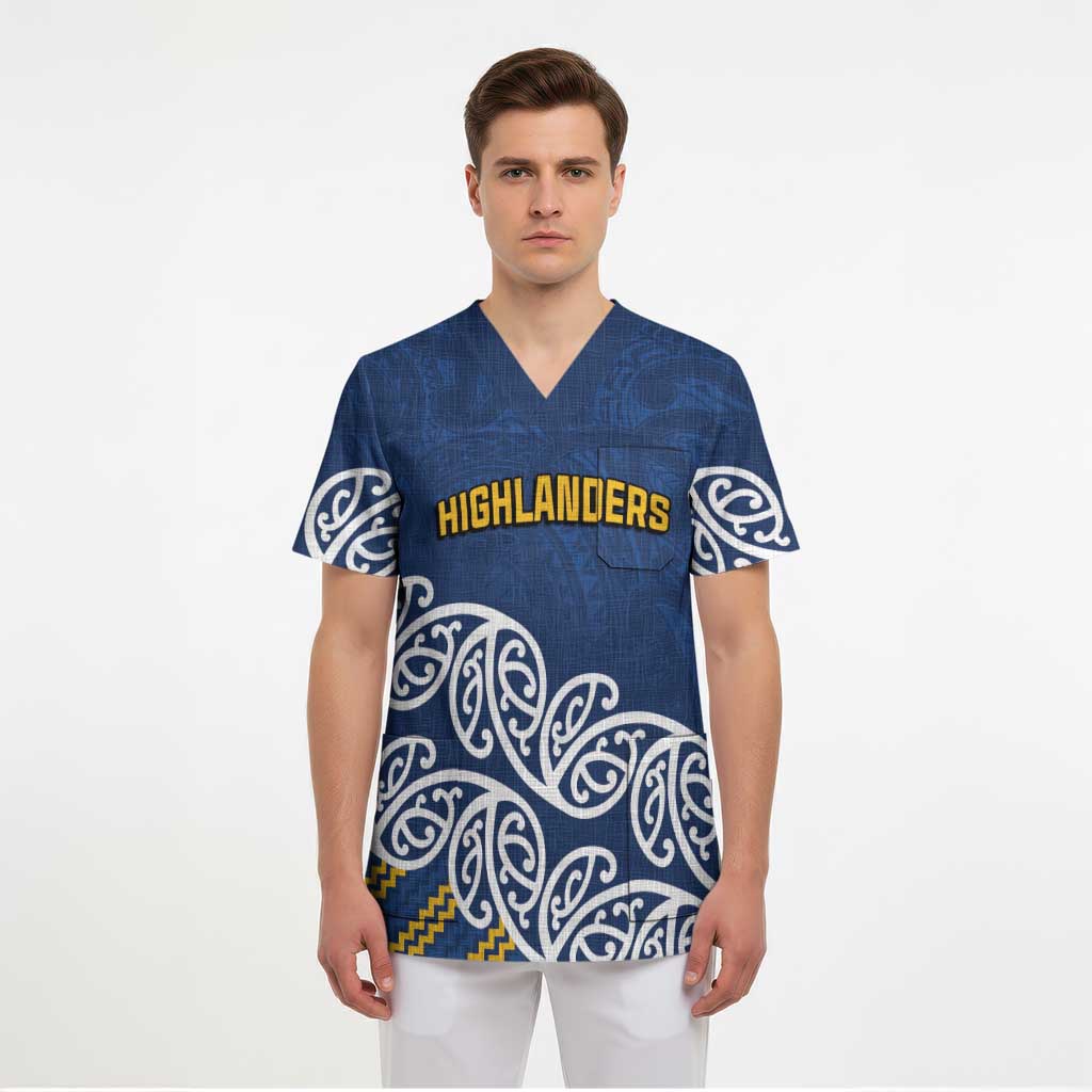 New Zealand Rugby Pacific Custom Scrub Top Kahupeka Maori Kowhaiwhai Pattern - Aussie Hoodie