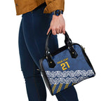 New Zealand Rugby Pacific Custom Shoulder Handbag Kahupeka Maori Kowhaiwhai Pattern