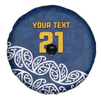 New Zealand Rugby Pacific Custom Spare Tire Cover Kahupeka Maori Kowhaiwhai Pattern