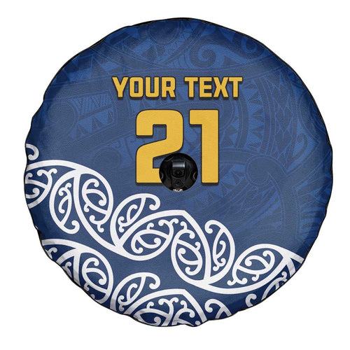 New Zealand Rugby Pacific Custom Spare Tire Cover Kahupeka Maori Kowhaiwhai Pattern