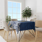 New Zealand Rugby Pacific Custom Tablecloth Kahupeka Maori Kowhaiwhai Pattern