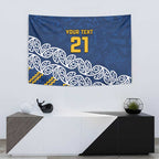 New Zealand Rugby Pacific Custom Tapestry Kahupeka Maori Kowhaiwhai Pattern