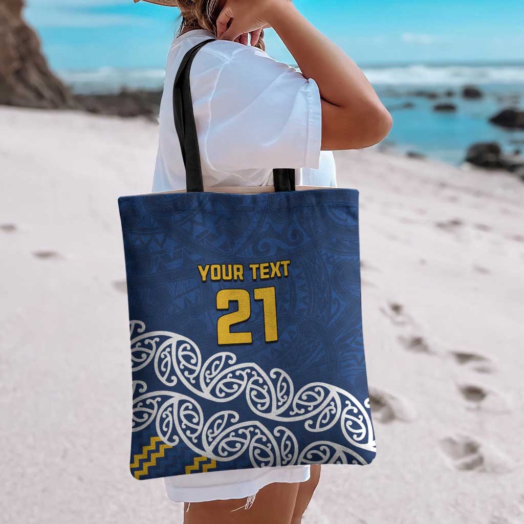 New Zealand Rugby Pacific Custom Tote Bag Kahupeka Maori Kowhaiwhai Pattern - Aussie Hoodie
