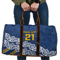 New Zealand Rugby Pacific Custom Travel Bag Kahupeka Maori Kowhaiwhai Pattern - Aussie Hoodie