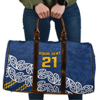 New Zealand Rugby Pacific Custom Travel Bag Kahupeka Maori Kowhaiwhai Pattern - Aussie Hoodie