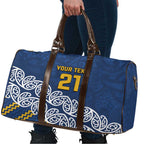 New Zealand Rugby Pacific Custom Travel Bag Kahupeka Maori Kowhaiwhai Pattern - Aussie Hoodie
