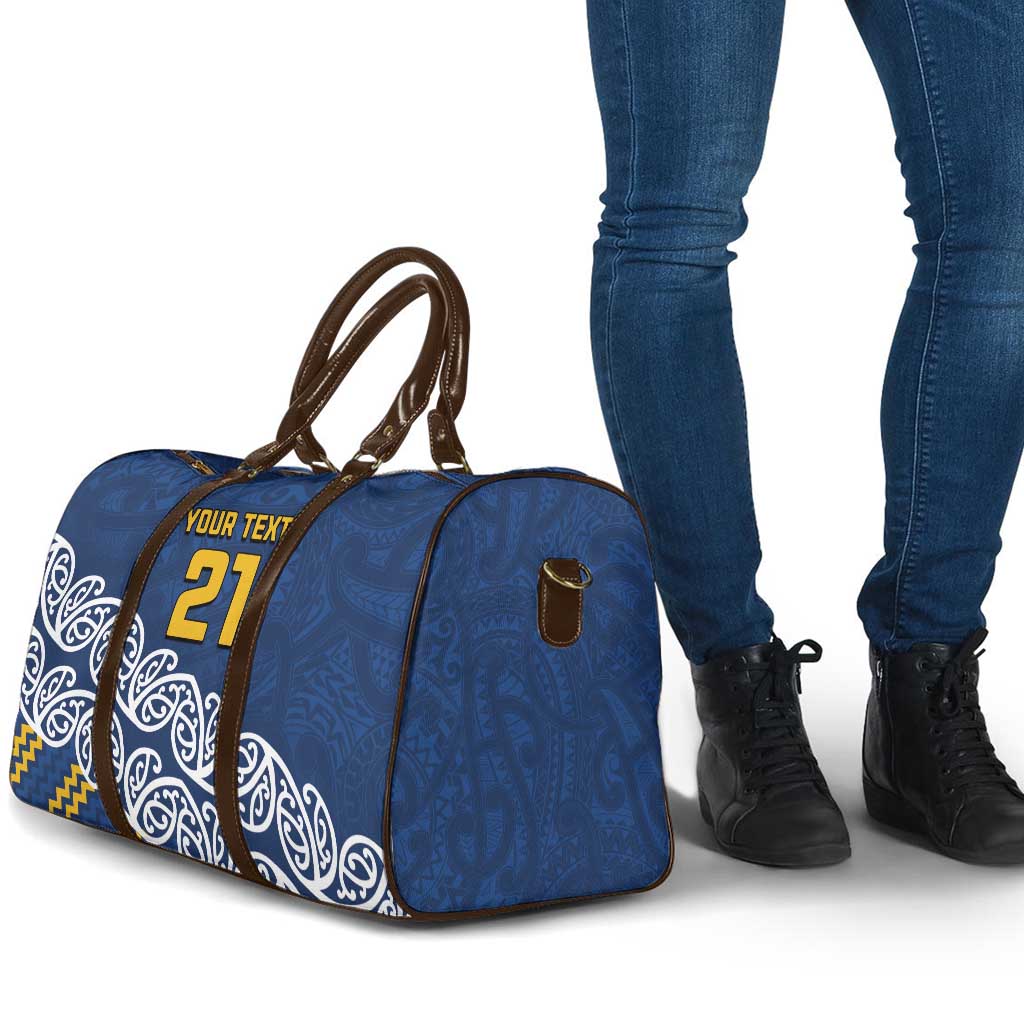 New Zealand Rugby Pacific Custom Travel Bag Kahupeka Maori Kowhaiwhai Pattern - Aussie Hoodie