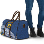 New Zealand Rugby Pacific Custom Travel Bag Kahupeka Maori Kowhaiwhai Pattern - Aussie Hoodie