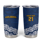 New Zealand Rugby Pacific Custom Tumbler Cup Kahupeka Maori Kowhaiwhai Pattern