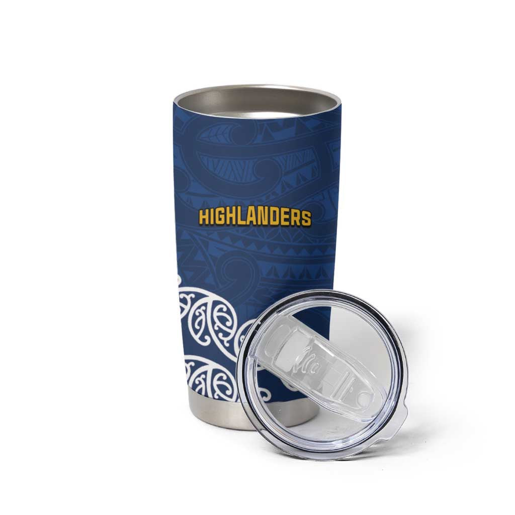 New Zealand Rugby Pacific Custom Tumbler Cup Kahupeka Maori Kowhaiwhai Pattern