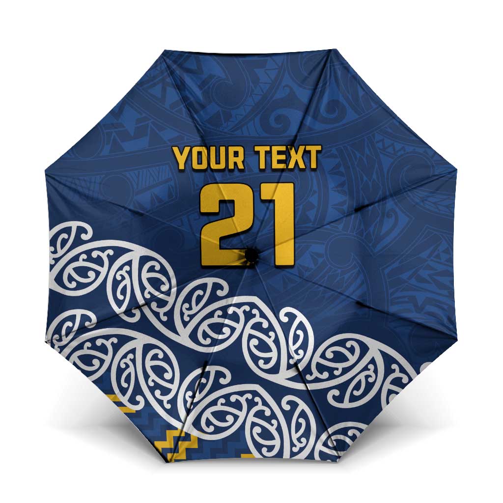 New Zealand Rugby Pacific Custom Umbrella Kahupeka Maori Kowhaiwhai Pattern - Aussie Hoodie