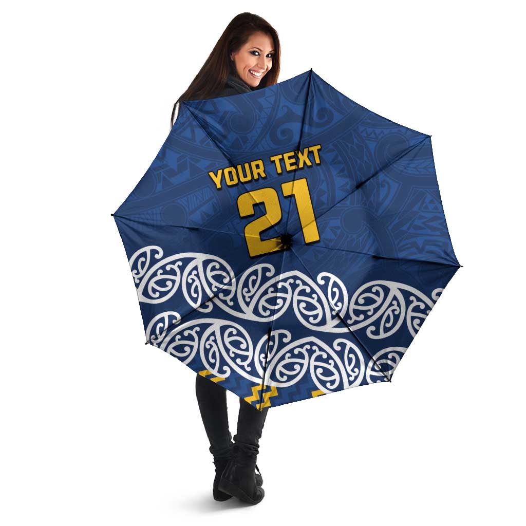 New Zealand Rugby Pacific Custom Umbrella Kahupeka Maori Kowhaiwhai Pattern - Aussie Hoodie