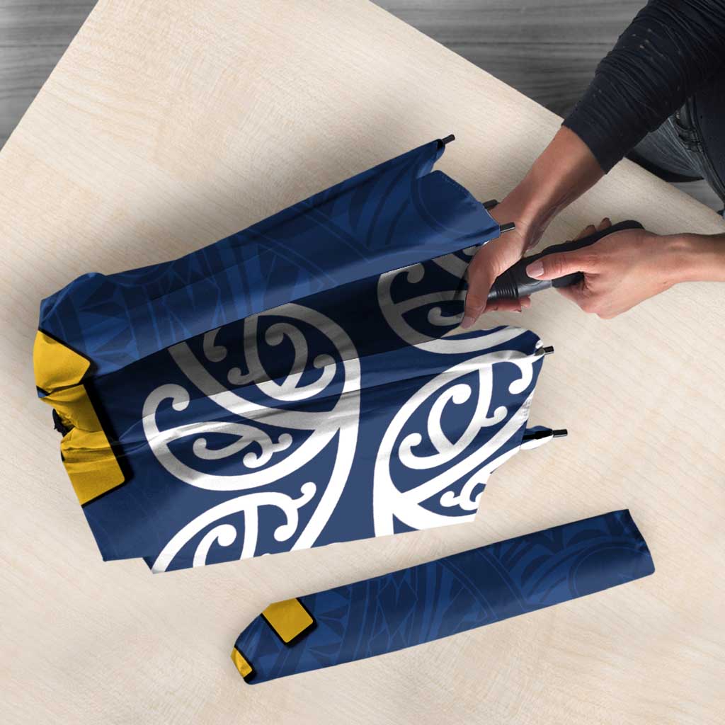 New Zealand Rugby Pacific Custom Umbrella Kahupeka Maori Kowhaiwhai Pattern - Aussie Hoodie
